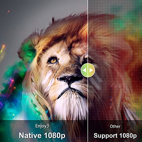 Proyector WiFi Bluetooth , Artlii Enjoy3 Proyector 5G WiFi ,1080P Nativo Full HD,Soporta Dolby AC3, Proyector de Cine en casa WiFi función de Zoom Ajustable Digital, para Smartphone Android/ iOS/PS5