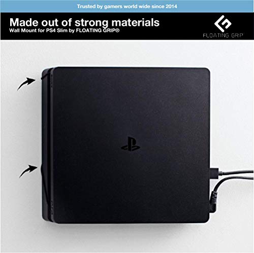 PS4 Slim Wall Mount by FLOATING GRIP®