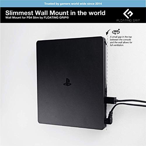PS4 Slim Wall Mount by FLOATING GRIP®