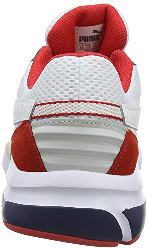 Puma Future Runner Premium, Zapatillas Unisex Adulto, Blanco White-Peacoat-High Risk Red 3, 40 EU