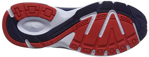 Puma Future Runner Premium, Zapatillas Unisex Adulto, Blanco White-Peacoat-High Risk Red 3, 40 EU