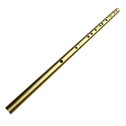 QFWN Flauta de Metal de latón Flauta C D E F G Key Flauta de Metal Profesional Fife Instrumento Musical (Color : G Key)