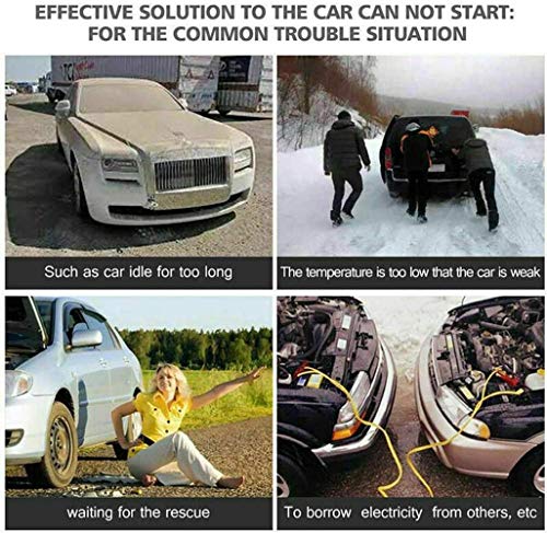 QMZDXH Car Jump Starter Power Pack, 600A 98900mAh Cargador de Batería Portátil para Automóvil 12v Jump Starter para Automoción/Motocicleta/Barco/Teléfono