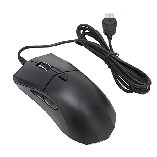 Ratón para Juegos con Cable, Ratones Ergonómicos para Juegos con Retroiluminación RGB, Microinches TTC, Motor de Deportes Electrónicos, Mouse para Juegos para Jugadores de PC, Plug and Play