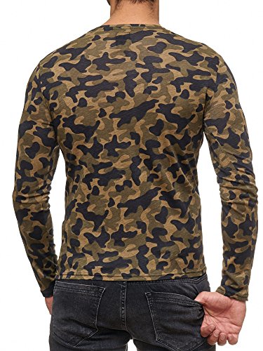 Red Bridge Camiseta de Manga Larga Camuflaje Motivo Algodon Sudadera para Hombre