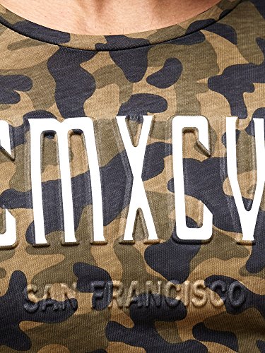 Red Bridge Camiseta de Manga Larga Camuflaje Motivo Algodon Sudadera para Hombre