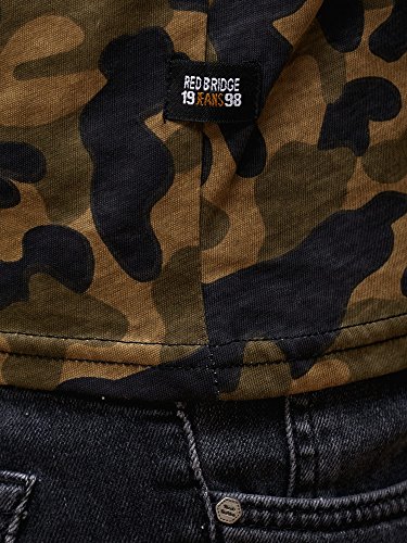 Red Bridge Camiseta de Manga Larga Camuflaje Motivo Algodon Sudadera para Hombre