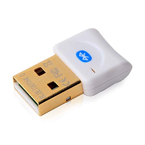 REDGO Mini Adaptador USB Bluetooth 4.0 para PC, Dongle Bluetooth Transmisor y Receptor de Inalámbricos Ratones, Teclado, Casco, Ordenador Compatible con Windows10 Win8 7 XP Xbox One PS4