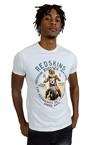 Redskins Rabbe Easy Camiseta, Blanco, XL para Hombre
