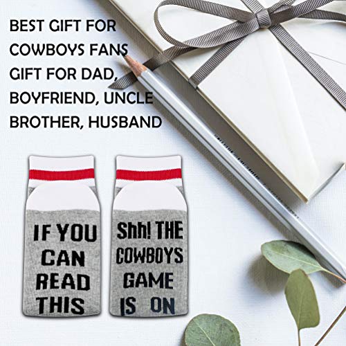 Regalo de fútbol americano Dallas Cowboys regalo de los fans del fútbol regalo divertido regalo de cumpleaños novedad calcetines de fútbol