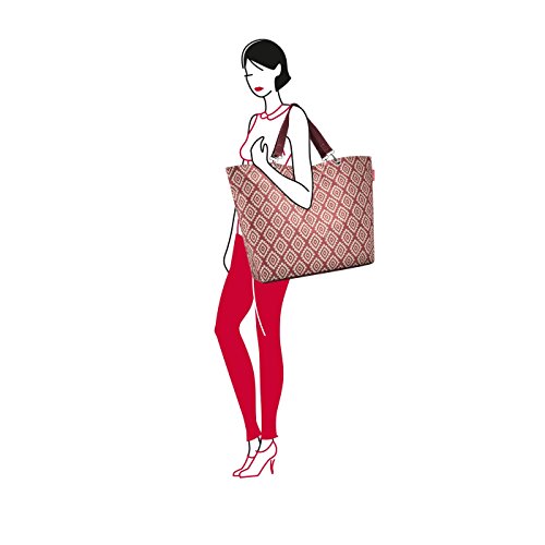 reisenthel shopper XL Bolsa de tela y playa, 68 cm, 35 liters, Rojo (Diamonds Rouge)