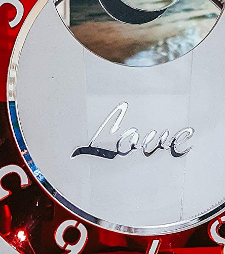 Reloj de mesa de edición limitada Wow Clock for Table in Love Idea regalo original San Valentín Cumpleaños boda aniversario Made in Italy Color a elegir (Golden Class - Oro)