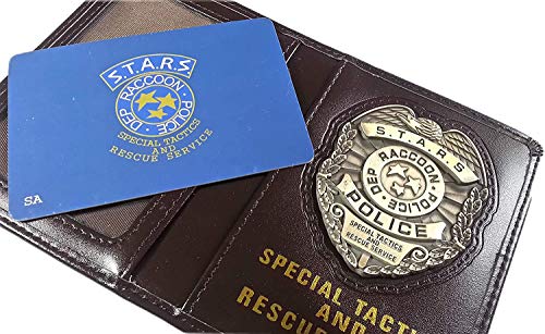 Resident Evil Biohazard S.T.A.R.S RPD Cartera Leon S. Kennedy ID Holder | Chris Jill Wesker Cosplay