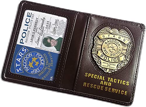 Resident Evil Biohazard S.T.A.R.S RPD Cartera Leon S. Kennedy ID Holder | Chris Jill Wesker Cosplay