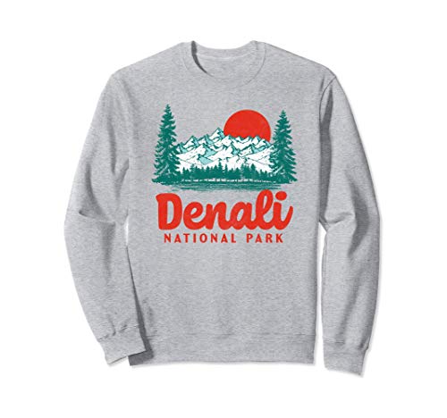 Retro Denali National Park Vintage 80s Vintage Mountain Sudadera