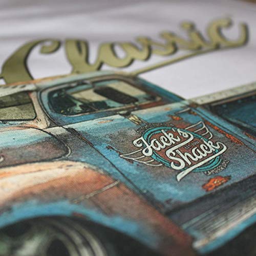 RetroClassic Jack's Shack 1952 Ford f100 Monster Pick-Up Truck - Camiseta para hombre, arena, XS