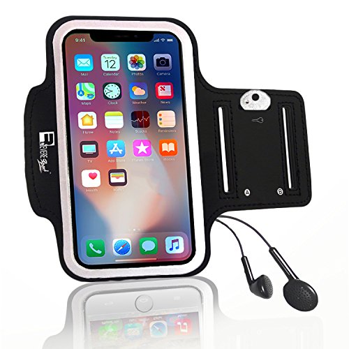RevereSport Brazalete Compatible iPhone X/XS. Armband Deportivo para Teléfono Móvil de Correr, Fitness, Entrenamientos de Gimnasia y Deportes al Aire Libre.