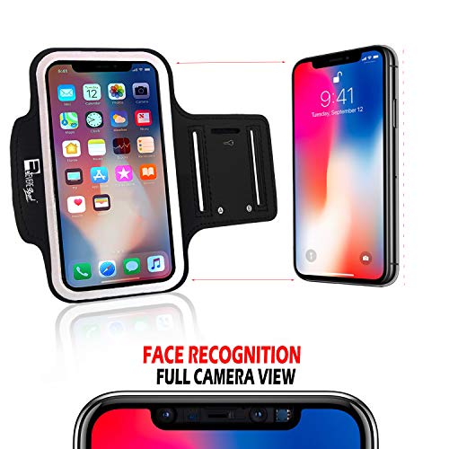 RevereSport Brazalete Compatible iPhone X/XS. Armband Deportivo para Teléfono Móvil de Correr, Fitness, Entrenamientos de Gimnasia y Deportes al Aire Libre.
