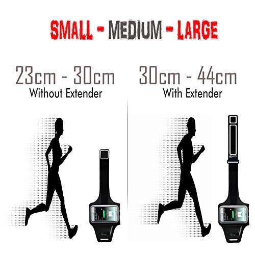 RevereSport Brazalete Deportivo iPhone 12 Pro MAX. Antideslizante contra Sudor Armband para Correr, Fitness. Gimnasio, Ciclismo. Teléfono Funda de Ejercicio