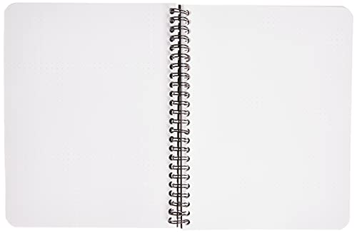 RHODIA 193439C - Cahier à Spirale (Reliure Intégrale) Notebook Noir - A5+ - Pointillés Dot - 160 pages Détachables - Papier Clairefontaine Blanc 80 g/m² - Couverture Souple et Résistante - Classic