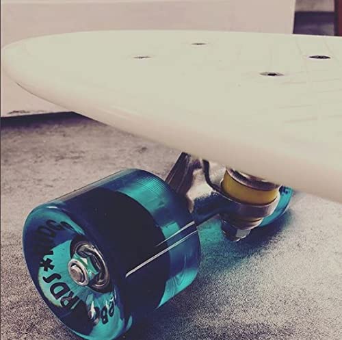 Ridge Origina 27" Nickel Cruiser Skateboard, Unisex-Youth, Blanco/Azul Claro, 69 cm