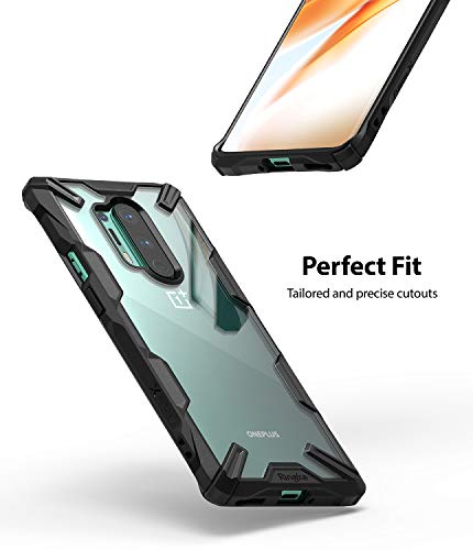 Ringke Fusion-X Diseñado para Funda OnePlus 8 Pro, Carcasa Protección Resistente Impactos TPU + PC Funda para OnePlus 8 Pro - Black