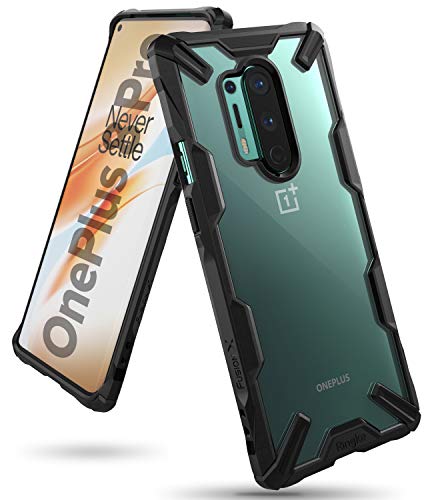 Ringke Fusion-X Diseñado para Funda OnePlus 8 Pro, Carcasa Protección Resistente Impactos TPU + PC Funda para OnePlus 8 Pro - Black