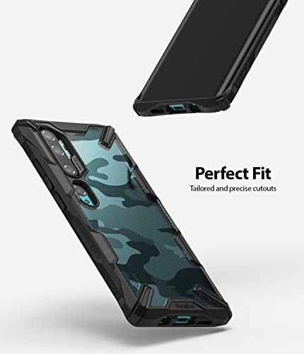 Ringke Fusion-X Diseñado para Funda Xiaomi Mi Note 10, Funda para Mi Note 10 Pro Protección Resistente Impactos TPU + PC Carcasa Mi Note 10 (6.47"), Carcasa para Mi Note 10 Pro (2019) - Camo Black