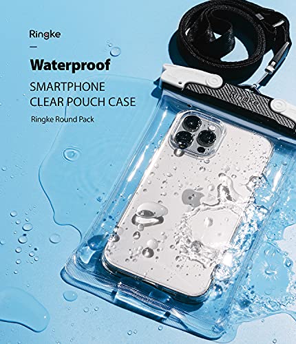 Ringke Waterproof Case Funda Impermeable Móvil, la Pantalla Táctil Funciona Bien, Bolsa Impermeable Transparente Compatible con iPhone 12/Pro/MAX/Mini, 11, XR, 7, Redmi Note 10, Poco X3 Pro - Grande