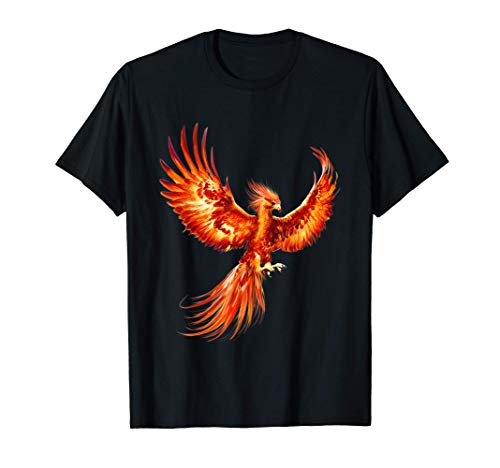 Rising Phoenix Fire Fenix Inspirational Fantasy Gift Camiseta