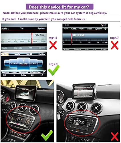 Road Top Android 11 Car Stereo 10.25 "6GB + 128GB Pantalla táctil para automóvil para Mercedes Benz GLA CLA A Class X156 C117 2016-2018 NTG5.0, CarPlay inalámbrico / con cable integrado y Android Auto