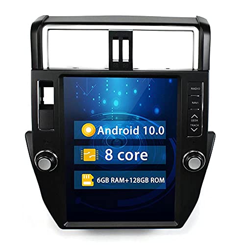 ROADYAKO 128GB Navegación GPS para automóvil para Toyota Prado 2010 2011 2012 2013 Android 10.0 Unidad Principal estéreo para automóvil Centro de Radio Multimedia WiFi RDS 4G SWC
