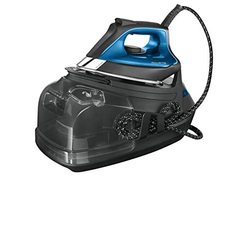 Rowenta Silence Steam Pro Dg9160 Centro De Planchado Vertical, 7.5 Bares, Golpe De Vapor De 480G/Min + Zd7900D1 - Plancha Desmontable, Recubierto De Teflón, Fácil De Colocar Y Quitar