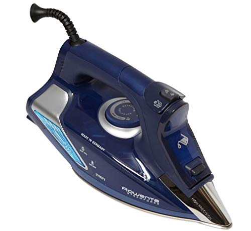 Rowenta Steamforce DW9240 - Plancha ropa vapor 3.100 W, golpe de vapor 230 gr/min y vapor continuo de 65 gr/min, ajuste automático temperatura, antical integrado, autoapagado y autolimpieza, Azul