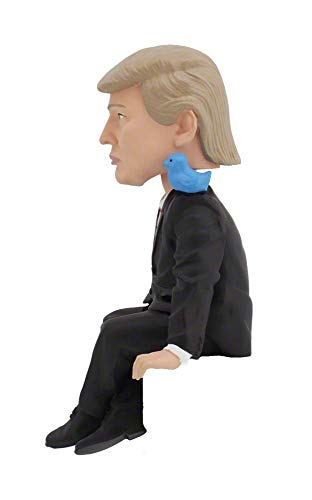 Royal Bobbles - Muñeco cabezón de Donald Trump - Figura para el Ordenador - Media Monitor