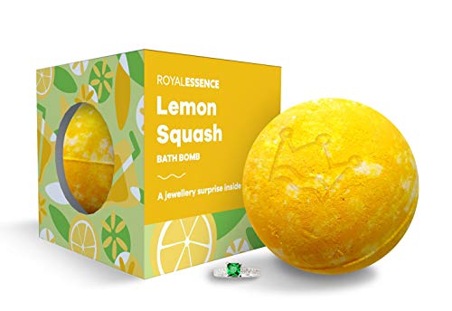 Royal Essence Lemon Squash Bomba de baño (joya sorpresa de plata de ley 925 valorada en £ 50 a £ 3000) Pendientes