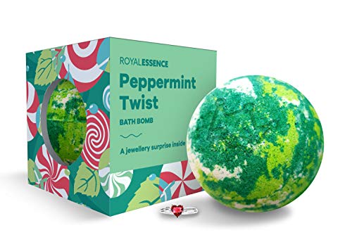 Royal Essence Peppermint Twist Bomba de baño (joya sorpresa de plata de ley 925 valorada en £ 50 a £ 3000) Collar