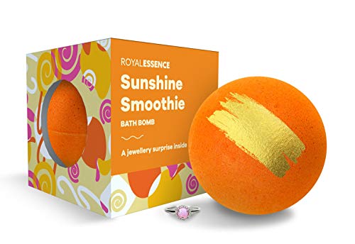 Royal Essence Sunshine Smoothie Bomba de baño (joya sorpresa de plata de ley 925 valorada en £ 50 a £ 3000) Pendientes