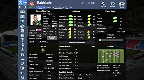 Rugby League Team Manager 2018 (PC DVD/Mac) (New)