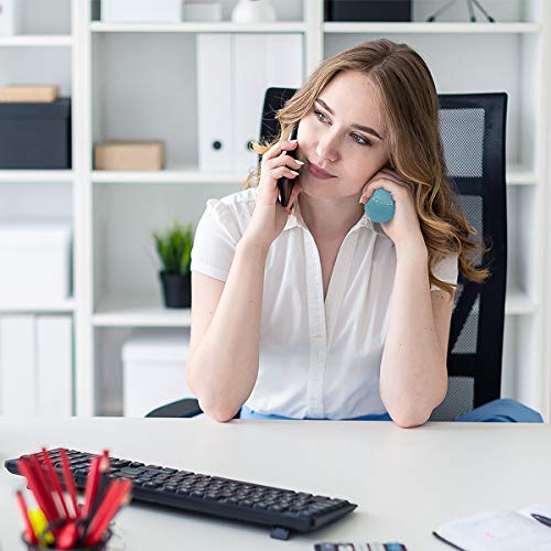Ryaco Juego de 2 Bolas antiestrés de Gel para Ejercicios de Manos, Juego de 2 Bolas de Gel Blando y Duro para Adultos y niños: Alivio de la ansiedad (Verde y Gris)