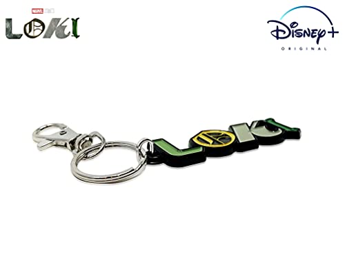 SalesOne Official LOKI LOGO KEYCHAIN, Original Marvel Studios & Disney+ Exclusive LOKI LOGO Keychain - 2 cm x 5.75 cm