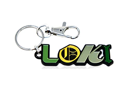 SalesOne Official LOKI LOGO KEYCHAIN, Original Marvel Studios & Disney+ Exclusive LOKI LOGO Keychain - 2 cm x 5.75 cm