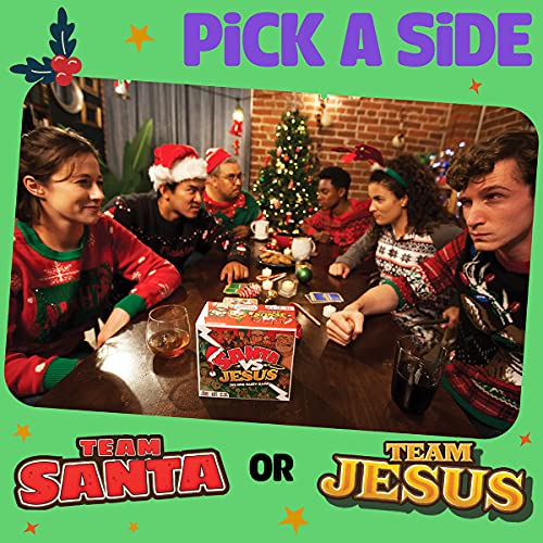 Santa VS Jesus - The Epic Christmas Party Card Game for Families, Friends, Adults and Large Groups by Komo Games LTD