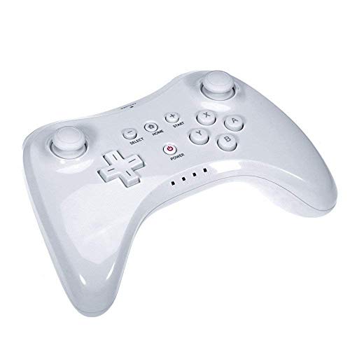 Satohom Mando Pro para Wii U Controlador de Mano para Wii U Inalámbrico Remoto Mando de Juego para Wii U Wireless Controller Pro Gamepad Joypad Pro Controller Wireless Bluetooth para Wii U (Blanco)