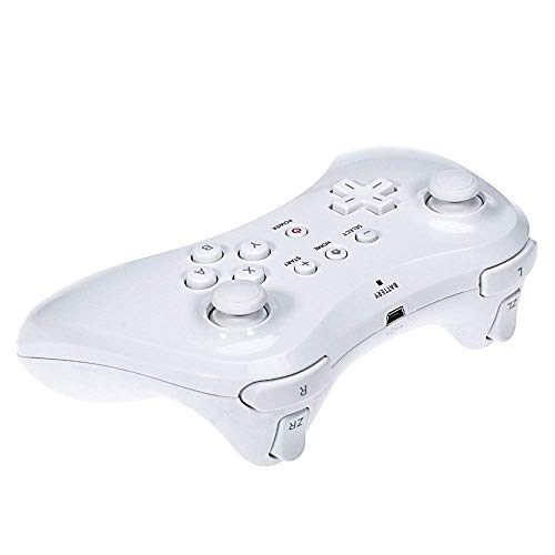 Satohom Mando Pro para Wii U Controlador de Mano para Wii U Inalámbrico Remoto Mando de Juego para Wii U Wireless Controller Pro Gamepad Joypad Pro Controller Wireless Bluetooth para Wii U (Blanco)