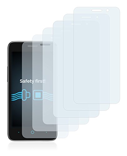 savvies Protector Pantalla Compatible con ZTE Obsidian (6 Unidades) Película Ultra Transparente