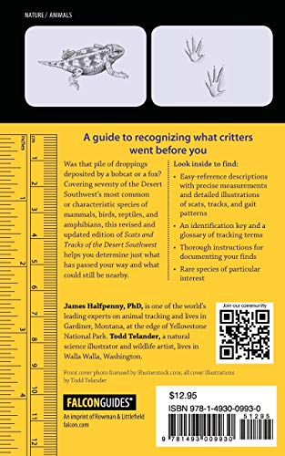 Scats and Tracks of the Desert Southwest: A Field Guide to the Signs of 70 Wildlife Species, Second Edition (Scats and Tracks Series)