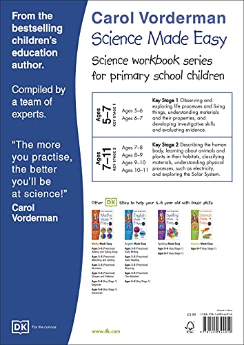 Science Made Easy. Key Stage 1. Ages 5-6: Supports the National Curriculum, Science Exercise Book (Made Easy Workbooks)