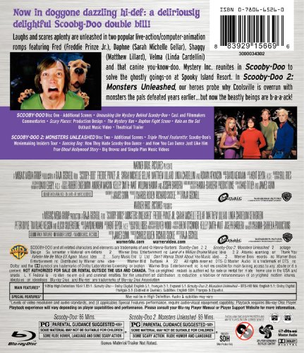 Scooby Doo: Movie & Scooby Doo 2: Monsters Unleash (2 Blu-Ray) [Edizione: Stati Uniti] [Reino Unido] [Blu-ray]