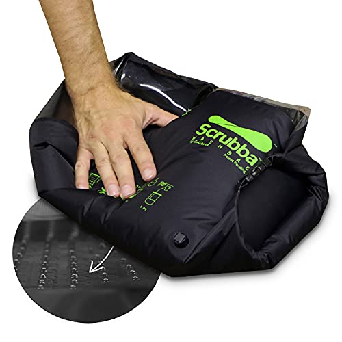 Scrubba Sistema de Lavado Portátil Bolsa de Lavado 2.0 - Bolsa Estanca Impermeable para Viajes Autocaravana Camping Senderismo - Sistema con Tabla de Lavar